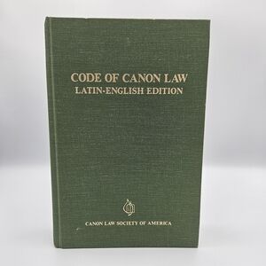 Code of Canon Law : Latin-English Edition Hardcover Book 1983